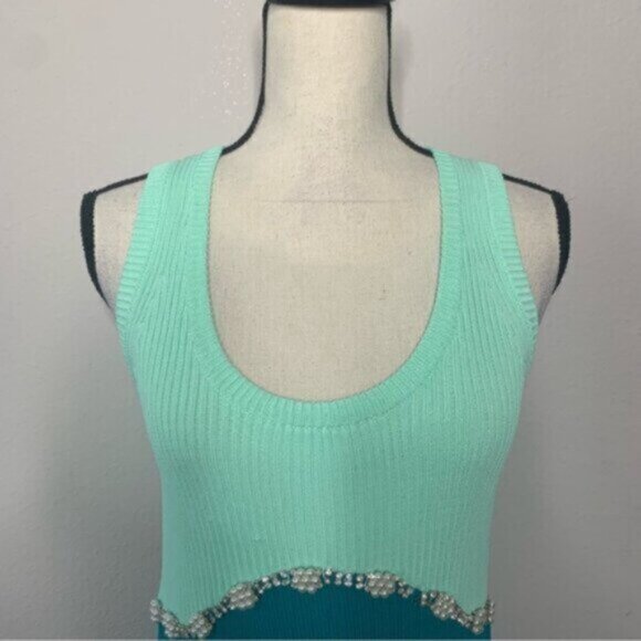 NWT Zara Jewel Applique Knit Mini Dress - Picture 5 of 11